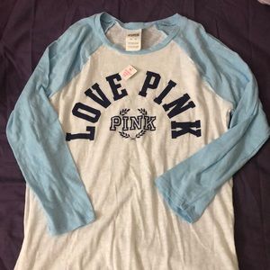 VSPink Baseball Raglan Shirt